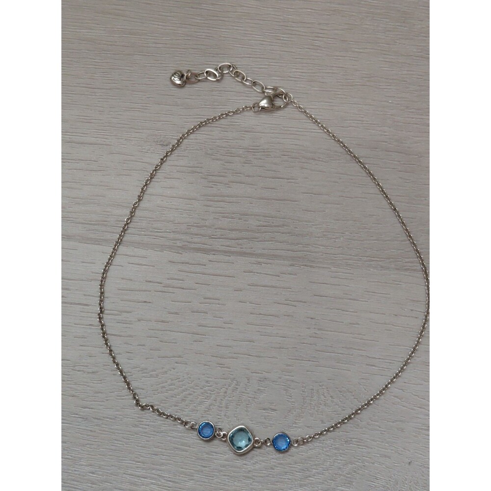 Brighton Elora Gems Sky Short Silver Tone Necklace